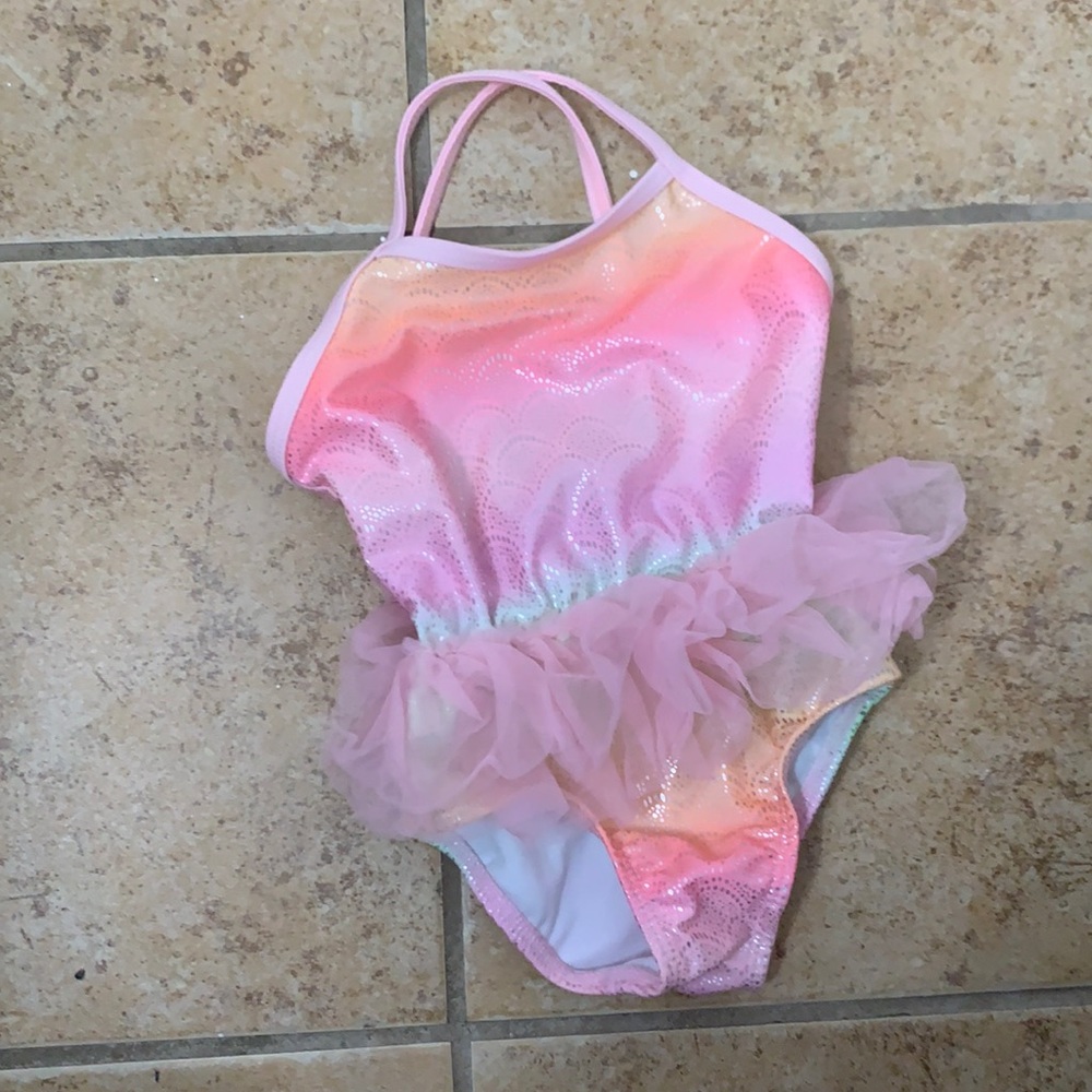 Little girls swimsuit with a tutu